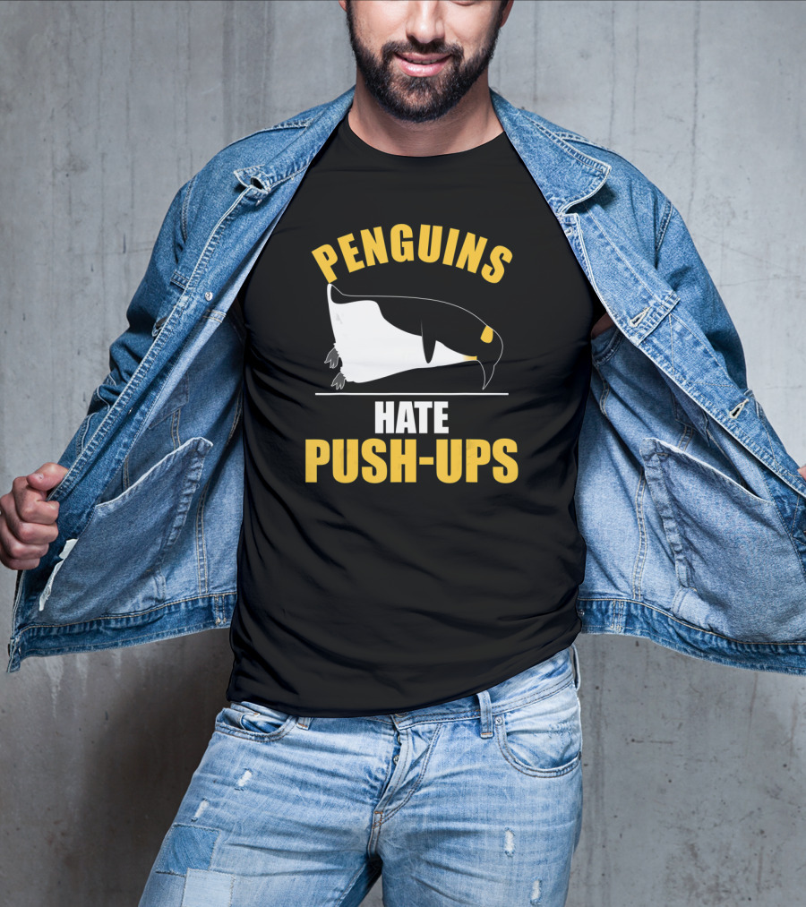 Penguins Hate Push-Ups Workout Sport Penguin T-Shirt