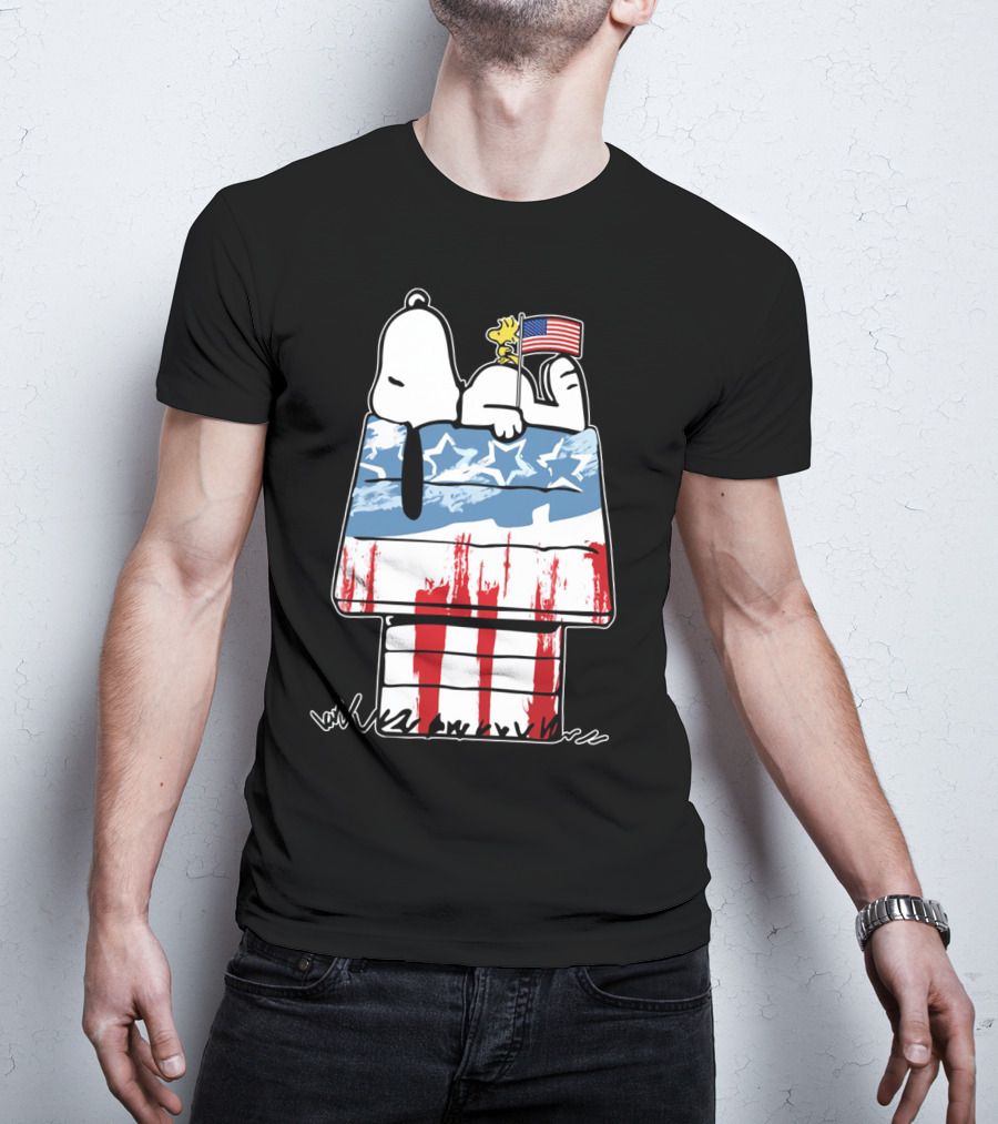 America Snoopy Patriotic The Peanuts Movie Homeland T-Shirt