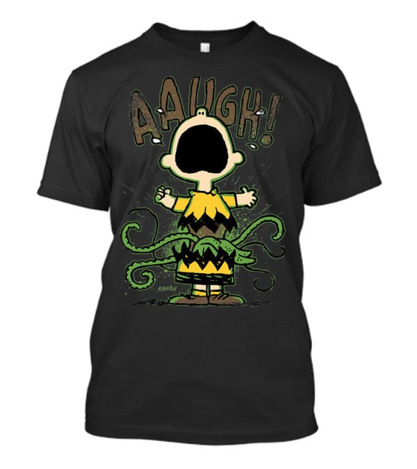 Charlie Brown Aaaugh The Peanuts Movie Snoopy T-Shirt