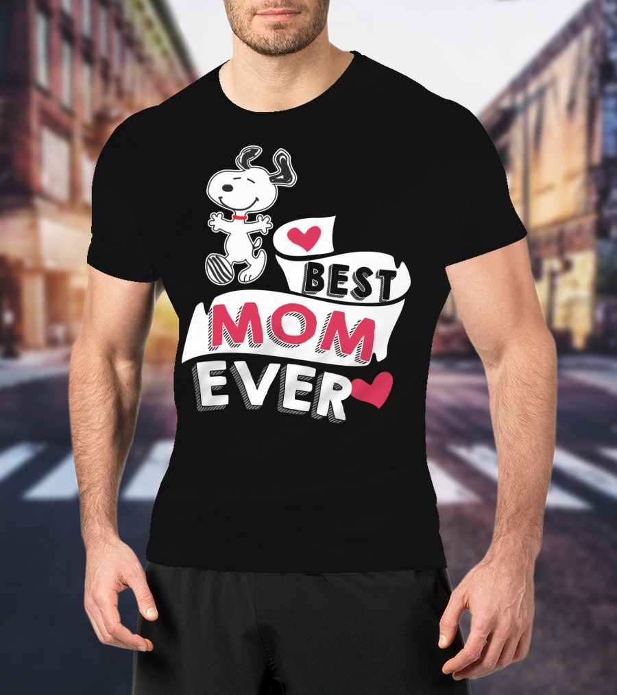 Best Mom Ever Snoopy Mother's Day Peanuts Movie T-Shirt