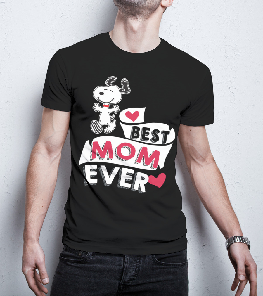 Best Mom Ever Snoopy Mother's Day Peanuts Movie T-Shirt