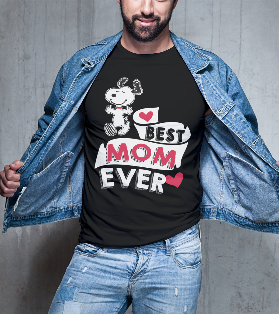 Best Mom Ever Snoopy Mother's Day Peanuts Movie T-Shirt