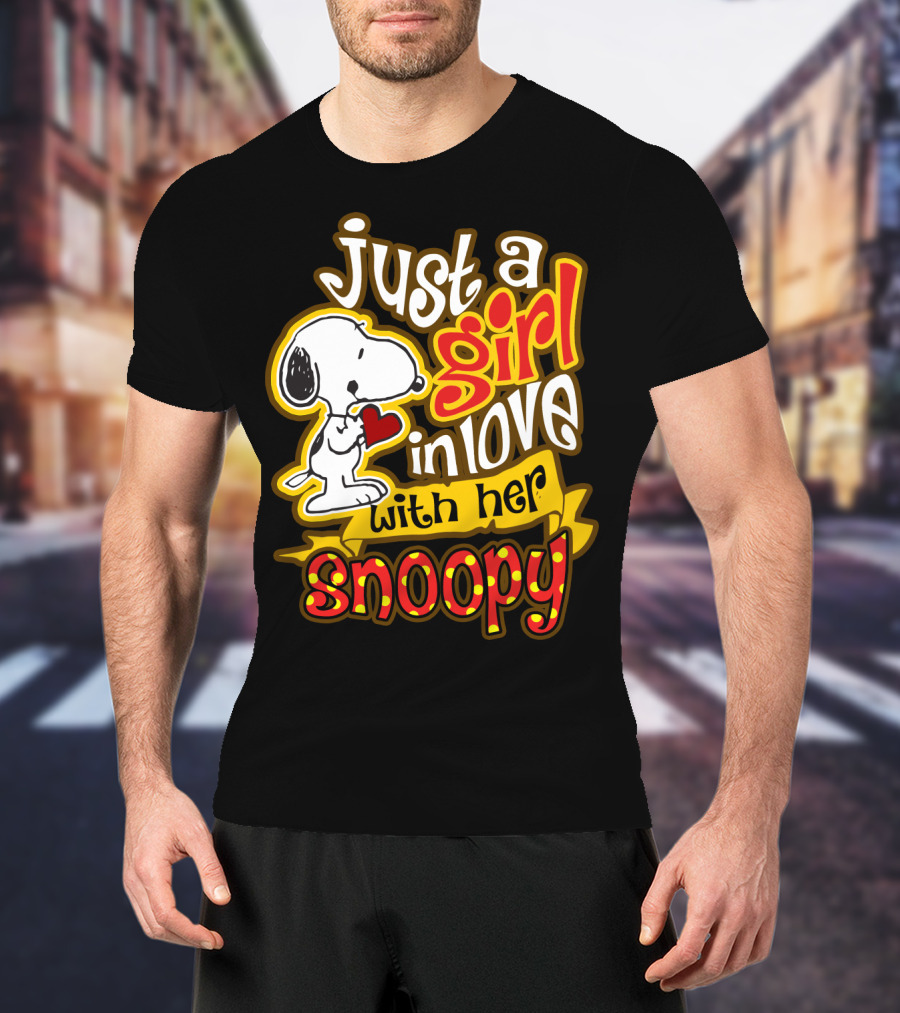 Just A Girl In Love With Her Snoopy Peanuts Movie T-Shirt