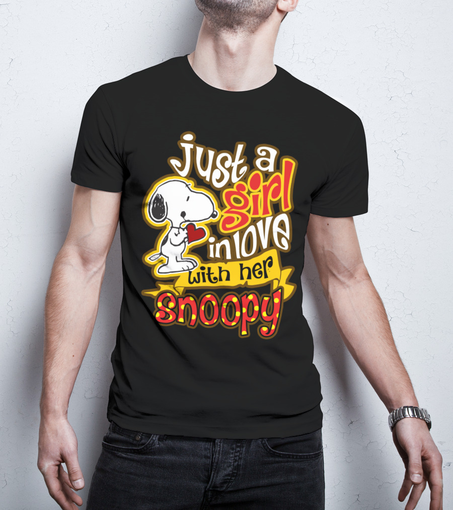 Just A Girl In Love With Her Snoopy Peanuts Movie T-Shirt