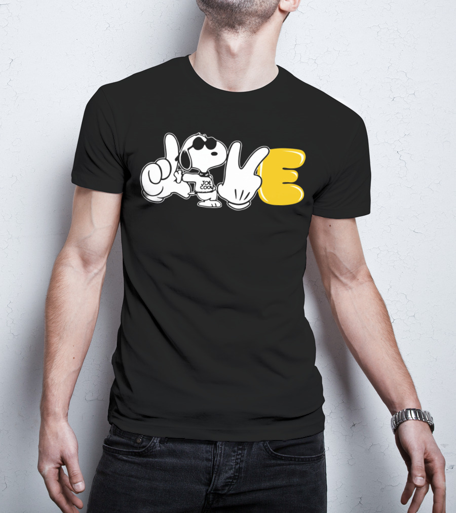 Love Sign Language Joe Cool Snoopy The Peanuts Movie T-Shirt