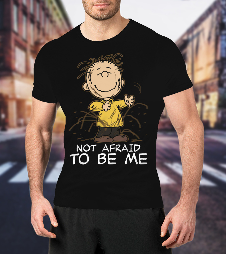 Not Afraid To Be Me Peanuts Movie Charlie Brown T-Shirt