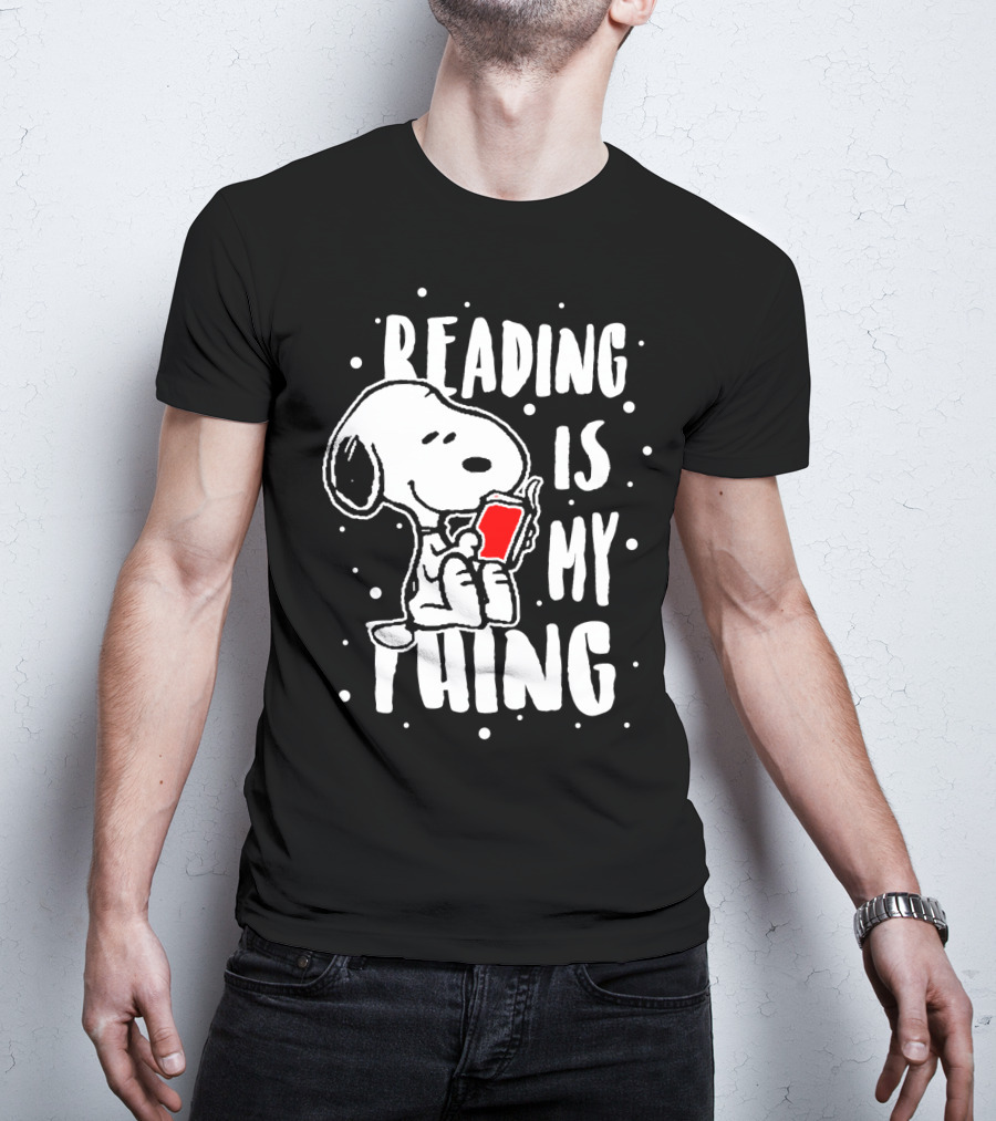 Reading Is My Thing Snoopy The Peanuts Movie T-Shirt