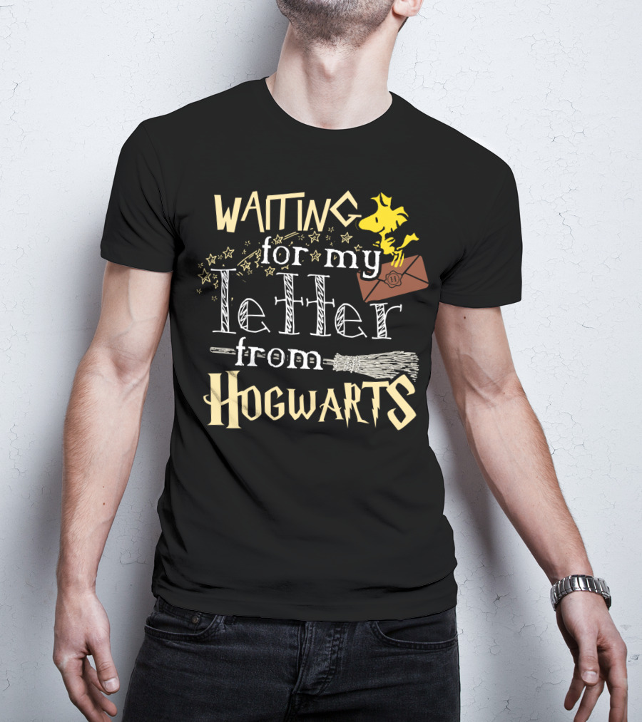 Waiting For My Letter From Hogwarts Snoopy The Peanuts Movie T-Shirt