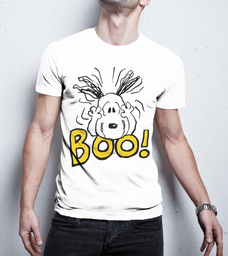 BOO Halloween Snoopy The Peanuts Movie T-Shirt