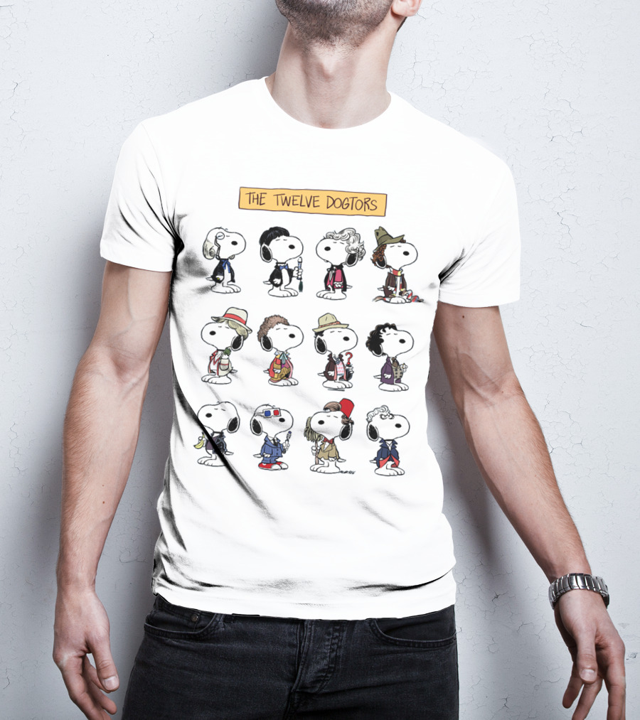 Doctor Snoopwho The Twelve Dogtors Snoopy Peanuts T-Shirt