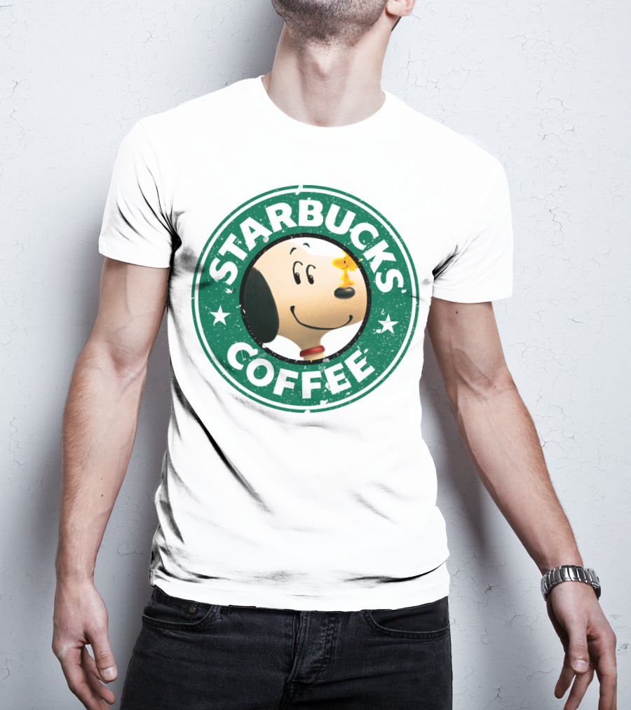 Starbucks Coffee Snoopy The Peanuts Movie Woodstock T-Shirt