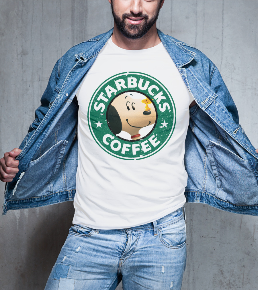 Starbucks Coffee Snoopy The Peanuts Movie Woodstock T-Shirt