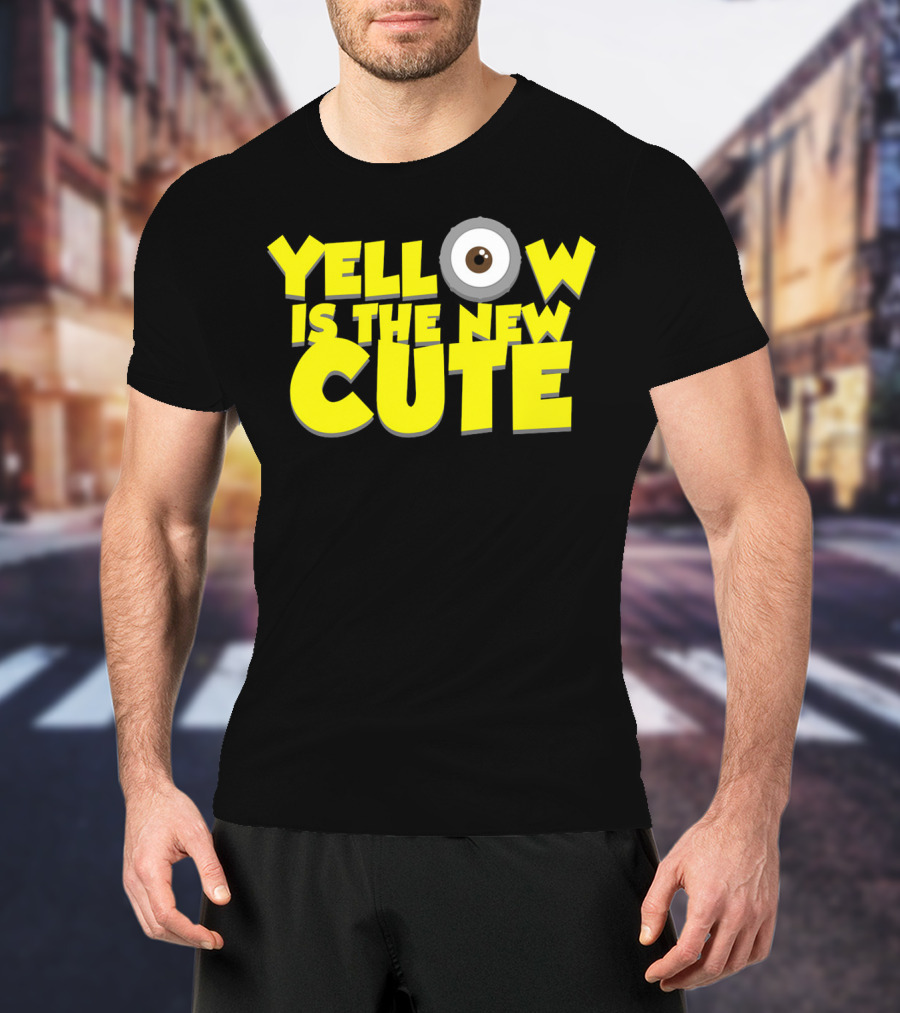 Yellow Is The New Cute Despicable Me Minions Eye T-Shirt
