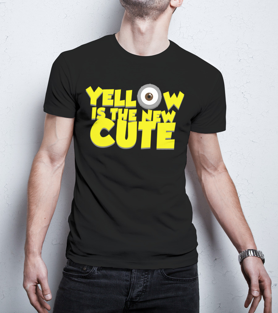 Yellow Is The New Cute Despicable Me Minions Eye T-Shirt