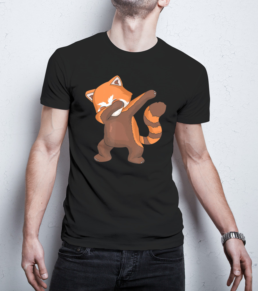 Red Panda Dabbing Dab Dance For Panda Lovers T-Shirt