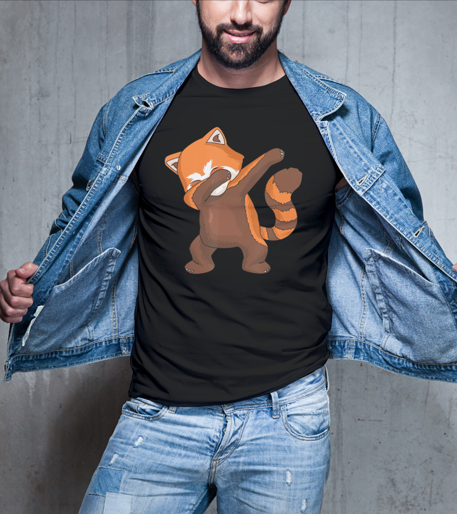 Red Panda Dabbing Dab Dance For Panda Lovers T-Shirt