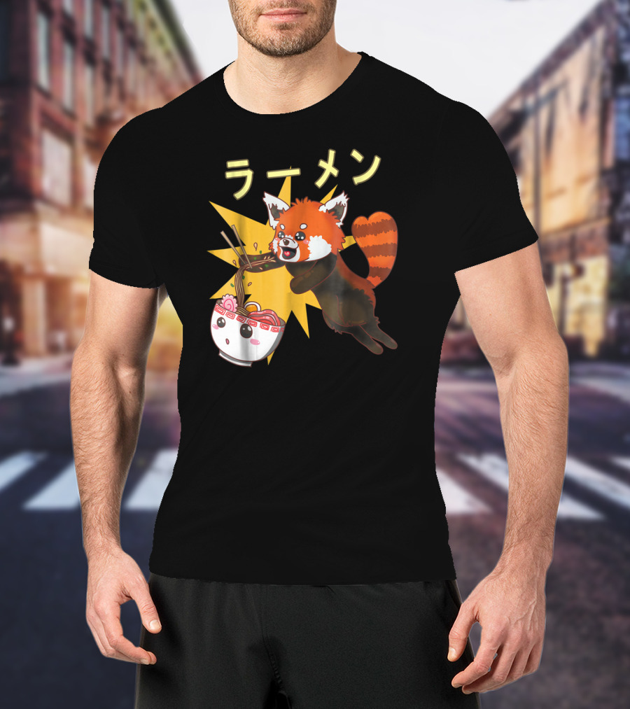 Red Panda Ramen Noodle Lover T-Shirt