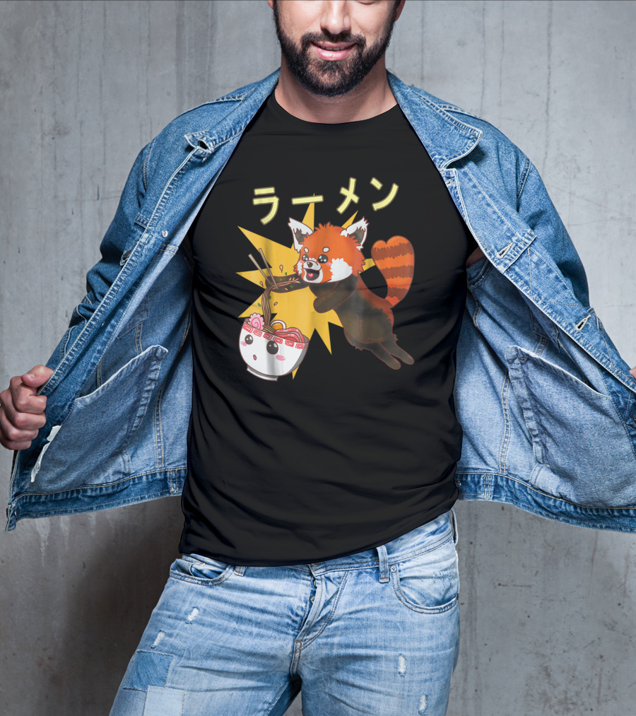 Red Panda Ramen Noodle Lover T-Shirt