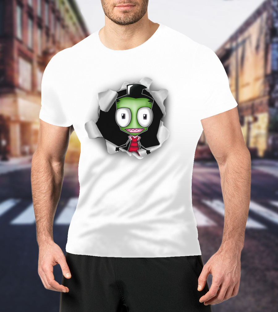 3D Hole Gir Invader Zim T-Shirt