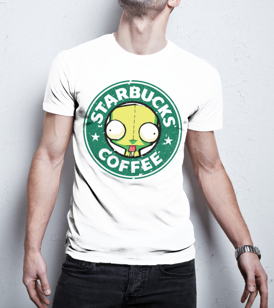 Starbucks Coffee Cute Gir Invader Zim T-Shirt
