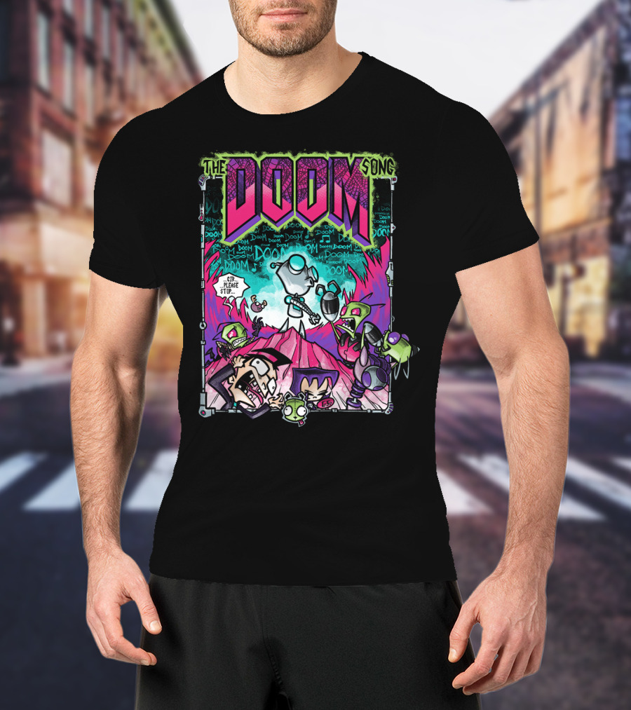 The Doom Song Invader Zim Gir Comic T-Shirt