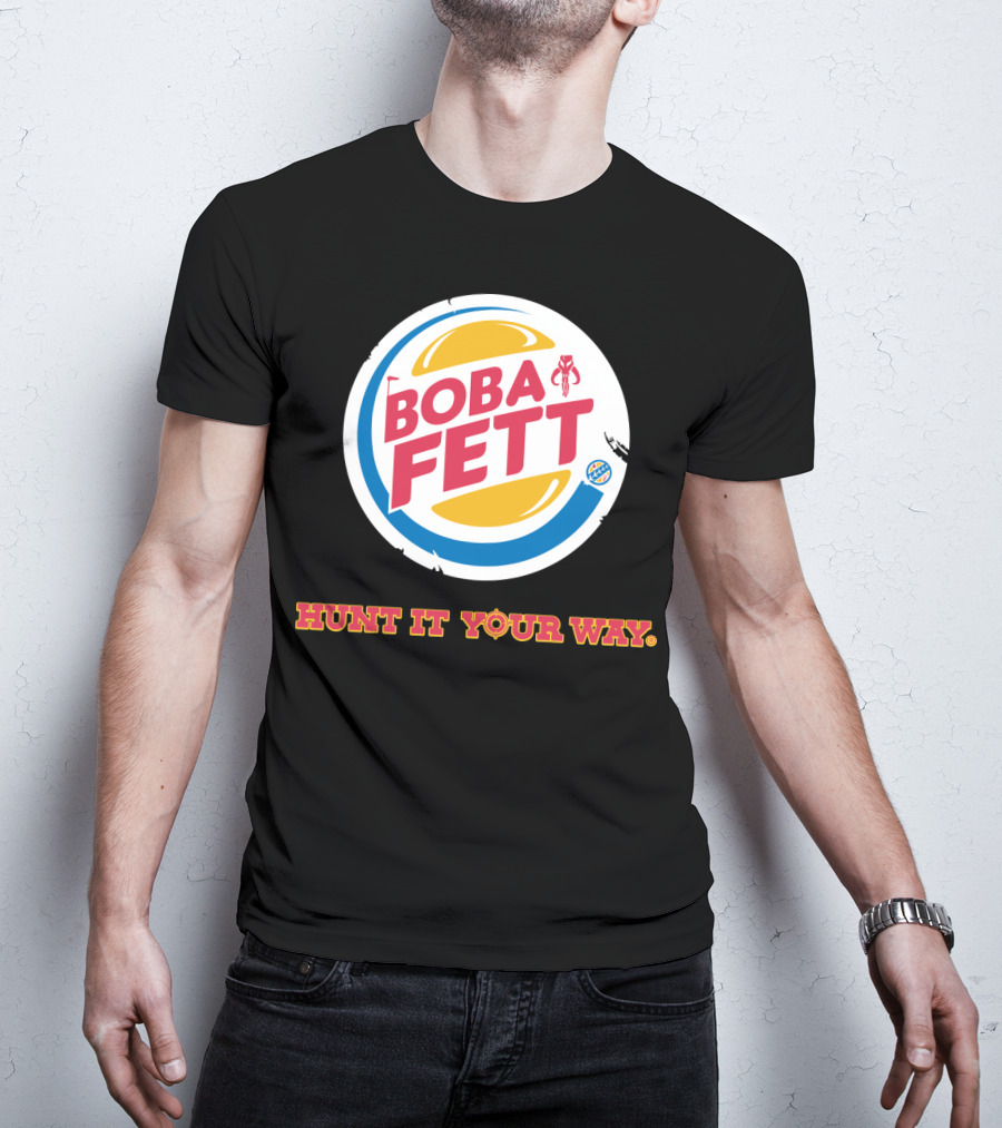 Hunt It Your Way Boba Fett Star Wars Burger T-Shirt