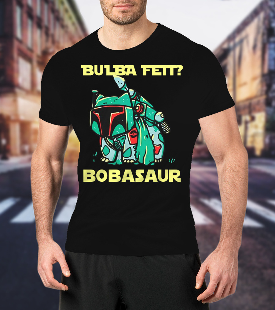 Bulba Fett Bobasaur Star Wars Crossover T-Shirt