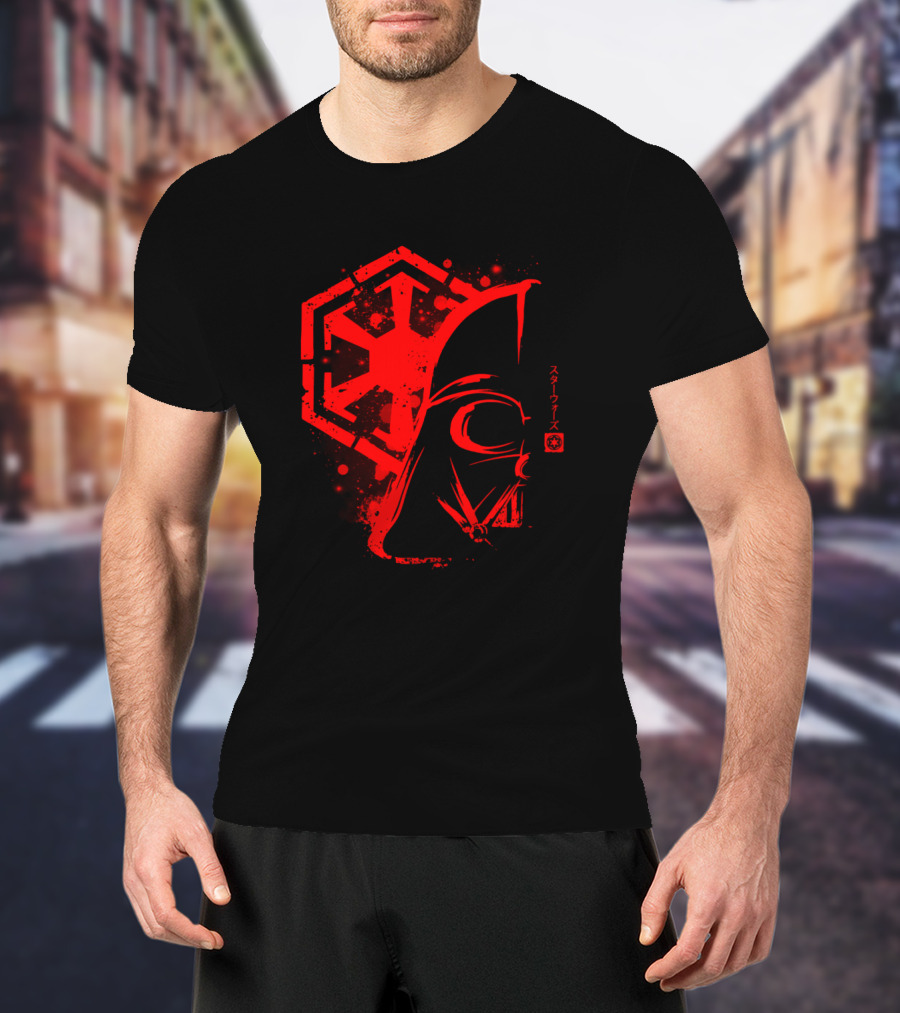 Dark Force Darth Vader Imperial Emblem Star Wars T-Shirt