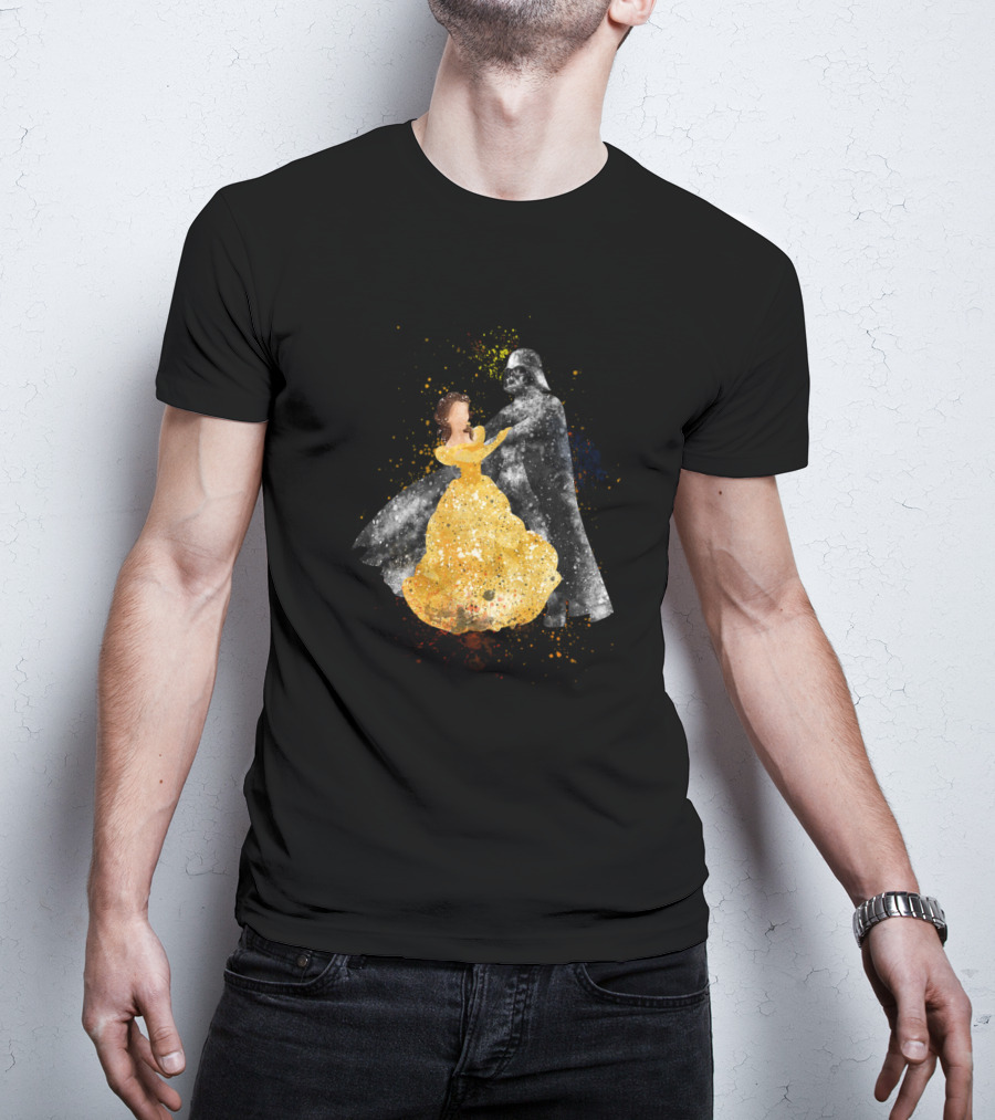Dancing With Beauty And Darth Vader Star Wars Crossover T-Shirt