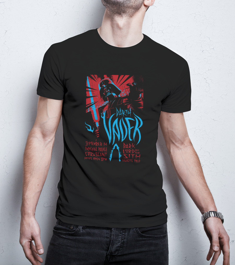 September 14 Imperial Palace Coruscant Darth Vader Dark Lord Of The Sith Galactic Tour T-Shirt