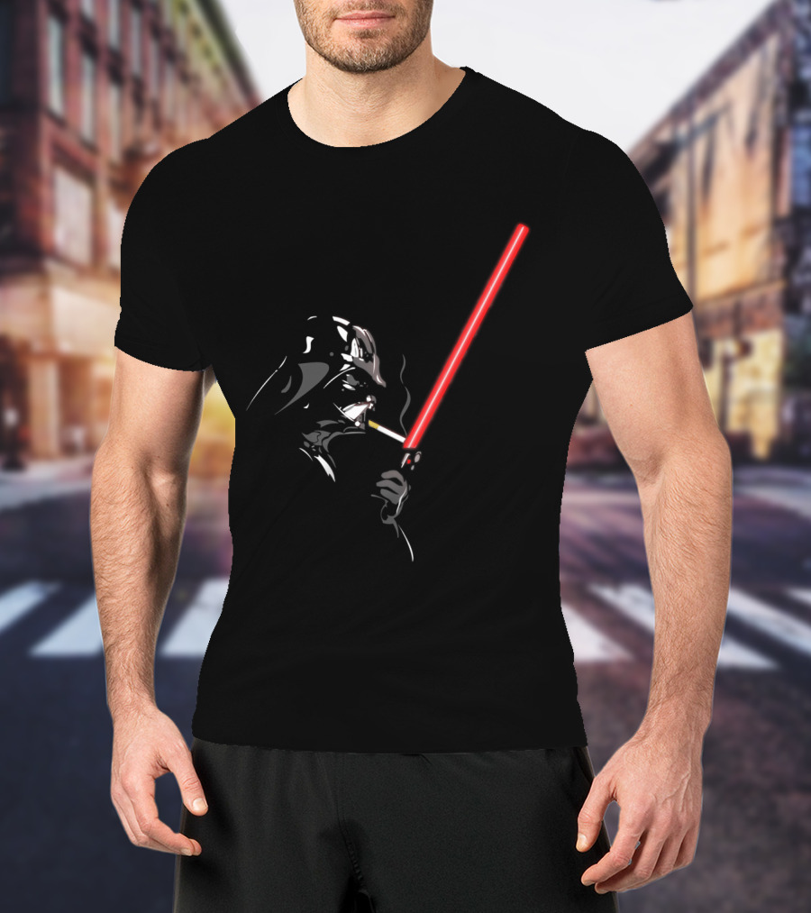 Light Up Smoke Lightsaber Darth Vader Star Wars T-Shirt