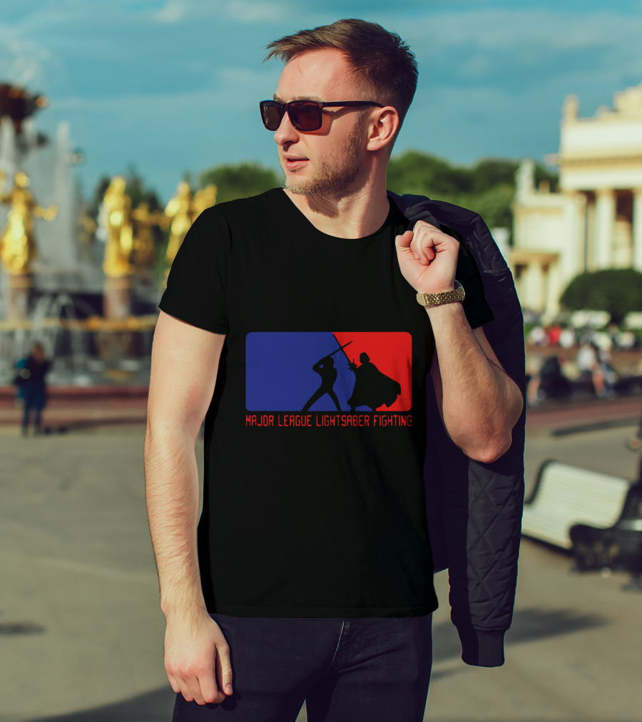 Major League Lightsaber Fighting Darth Vader Star Wars T-Shirt