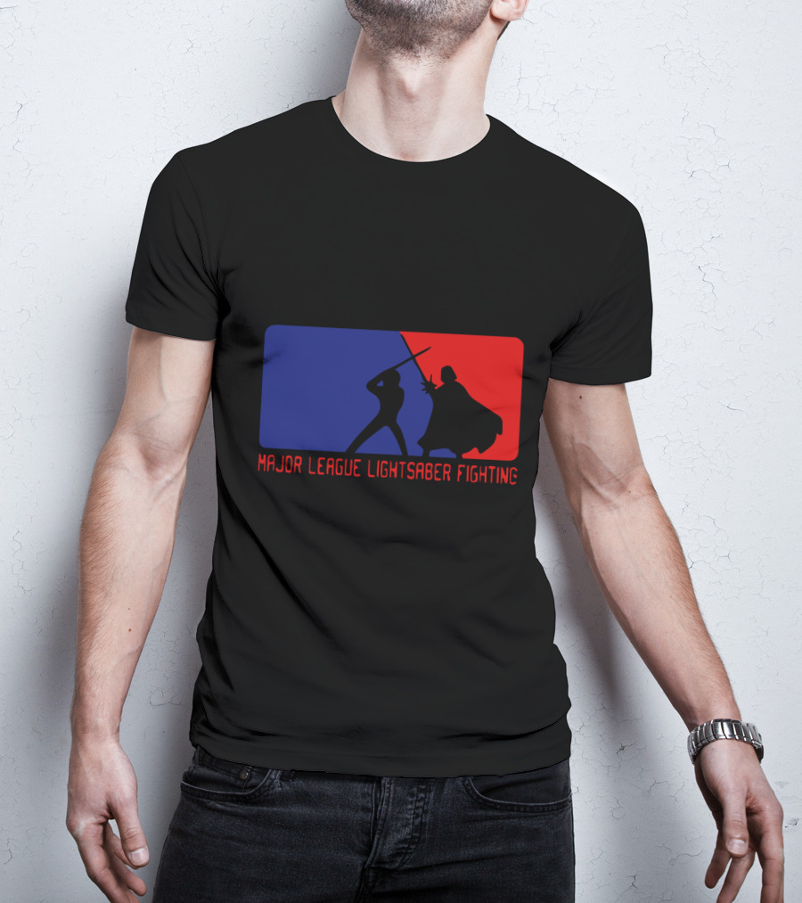 Major League Lightsaber Fighting Darth Vader Star Wars T-Shirt