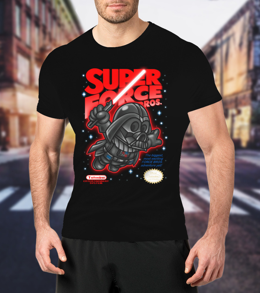 Super Force Bros Darth Vader Tatooine Entertainment System Adventure T-Shirt