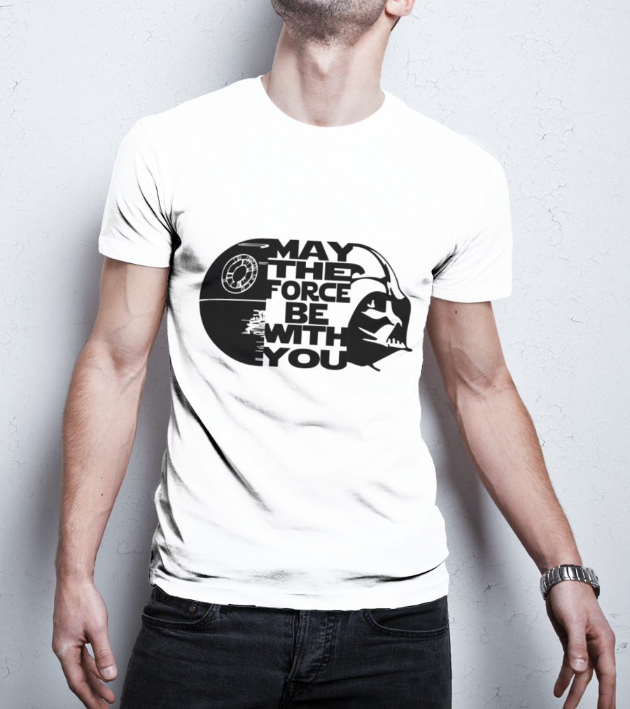 May The Force Be With You Death Star Darth Vader Star Wars T-Shirt