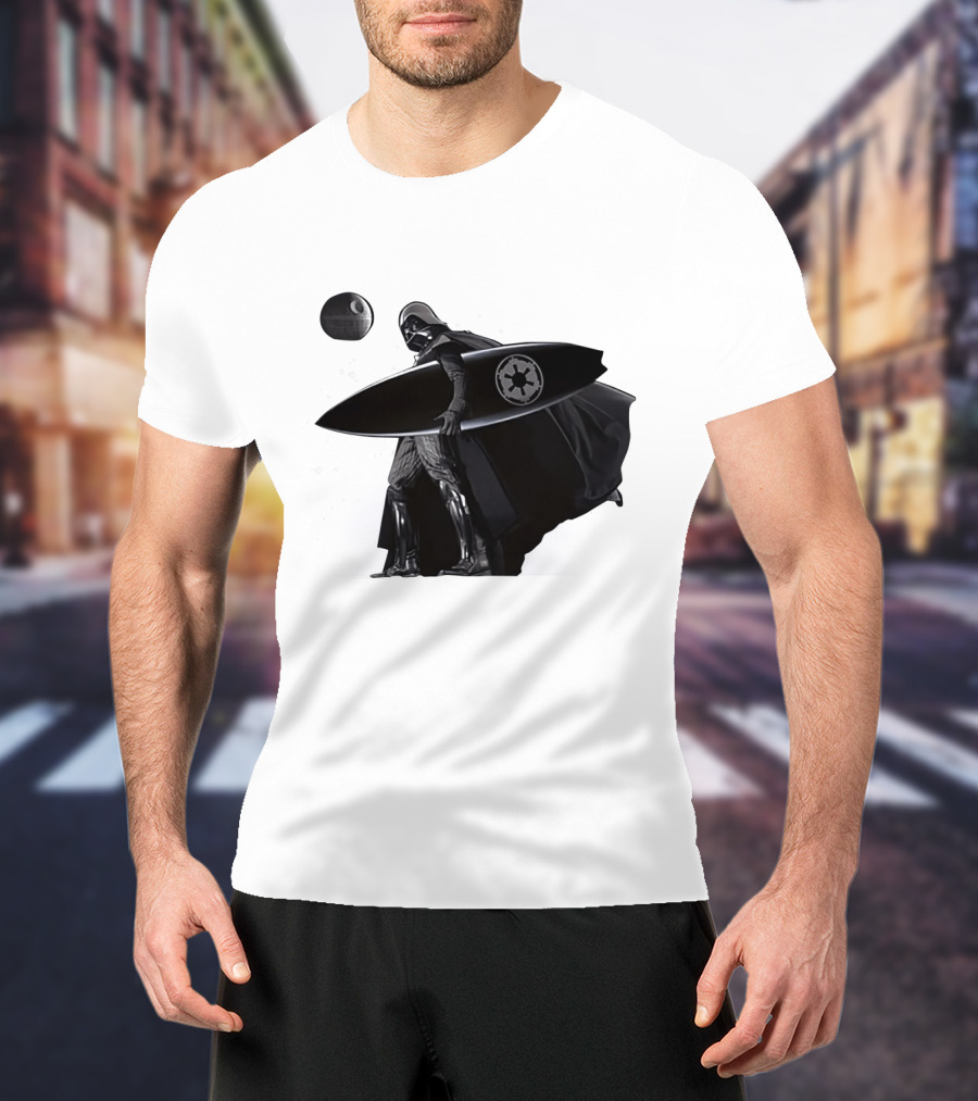 Darth Vader Surfing Dark Side Star Wars Imperial T-Shirt