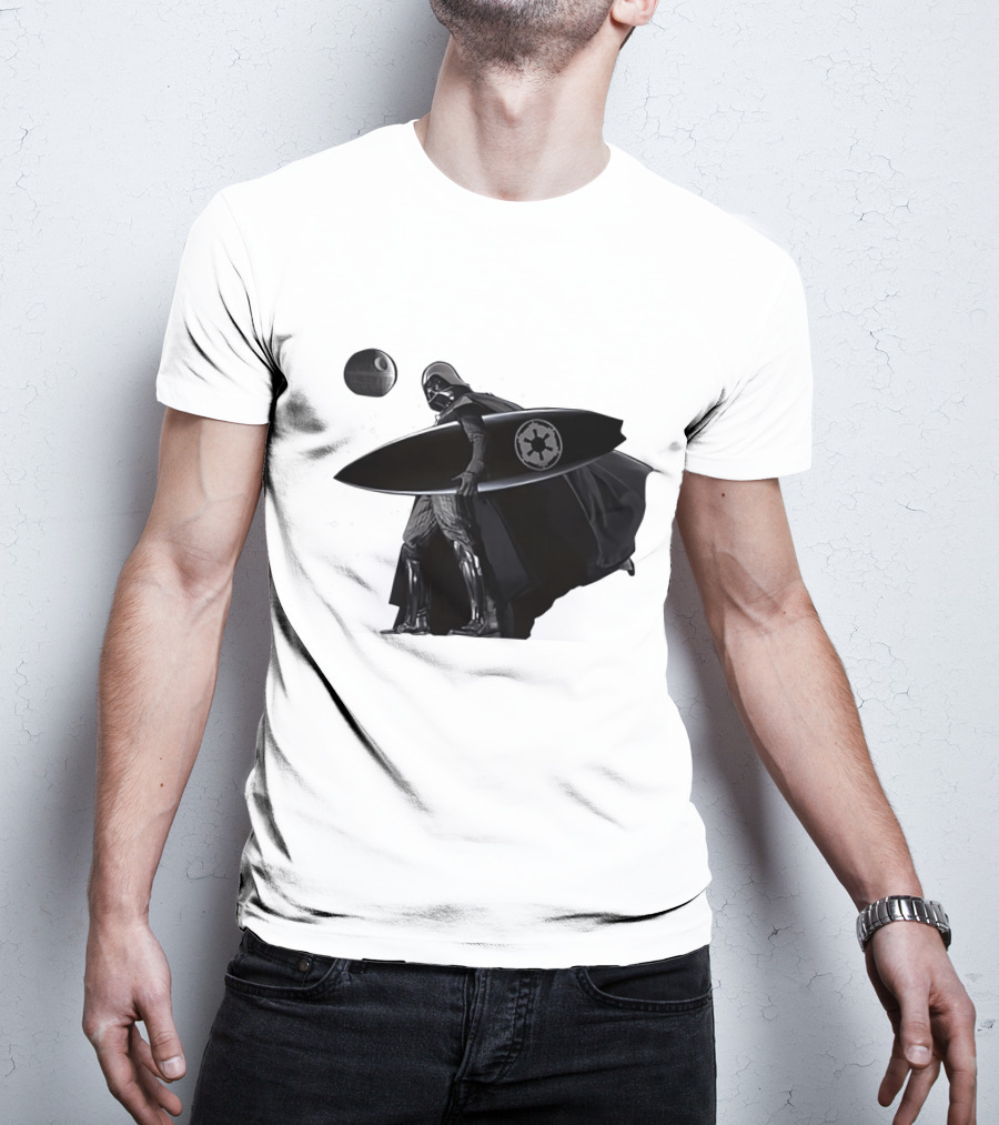 Darth Vader Surfing Dark Side Star Wars Imperial T-Shirt