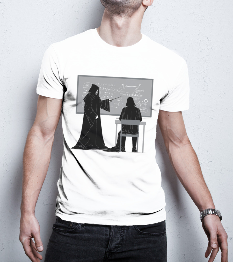 Teach The Force Darth Vader Dark Side Star Wars Classroom T-Shirt