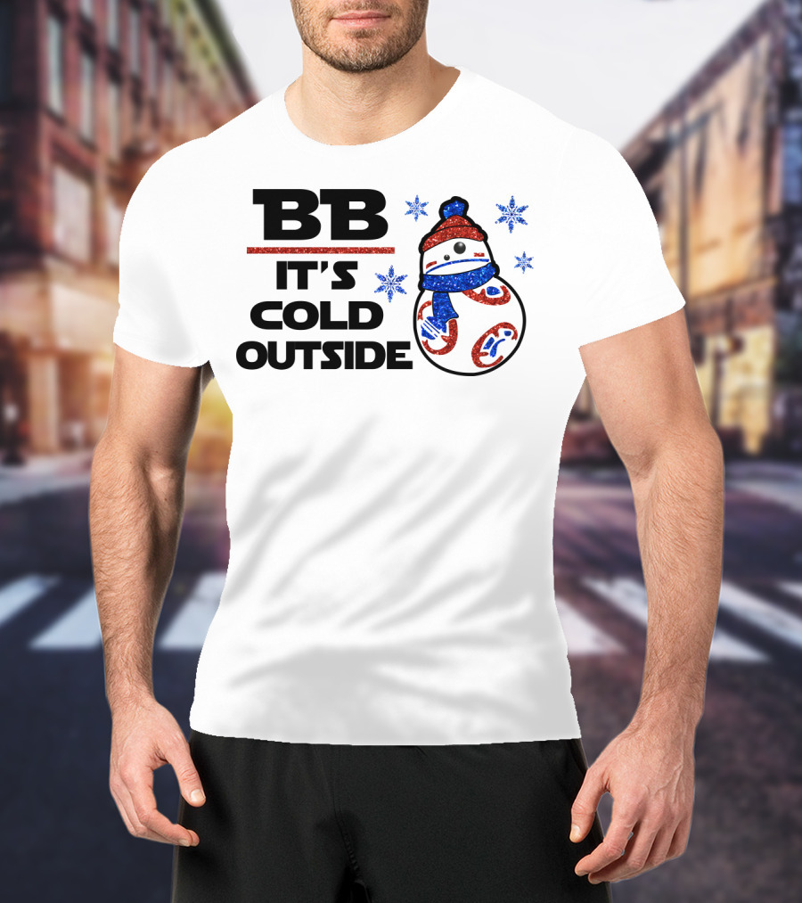 BB-8 It's Cold Outside Winter Holiday Droids Star Wars T-Shirt