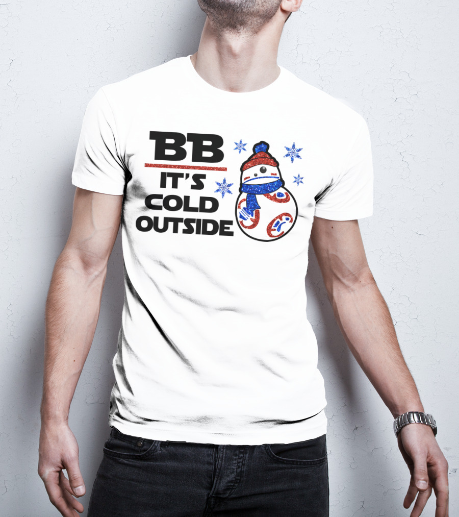 BB-8 It's Cold Outside Winter Holiday Droids Star Wars T-Shirt