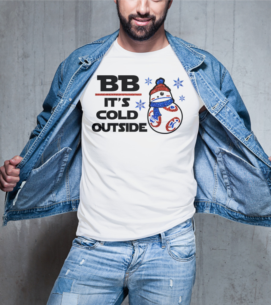 BB-8 It's Cold Outside Winter Holiday Droids Star Wars T-Shirt