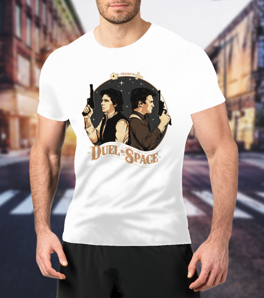 Duel In Space Versus Han Solo Star Wars T-Shirt
