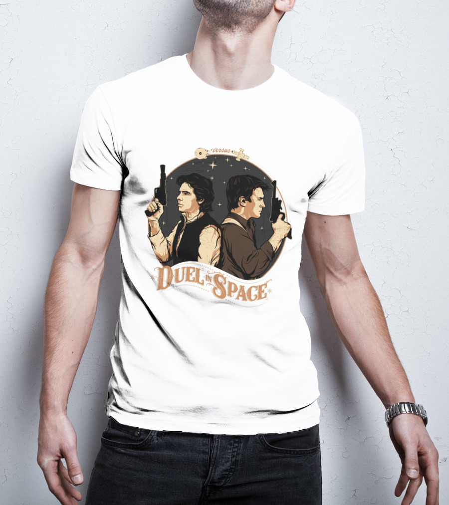 Duel In Space Versus Han Solo Star Wars T-Shirt