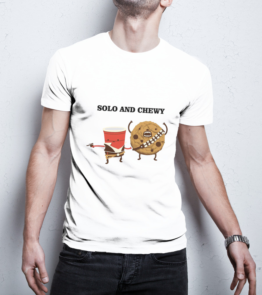 Solo And Chewy Han Solo Cup Cookie Star Wars Mashup T-Shirt