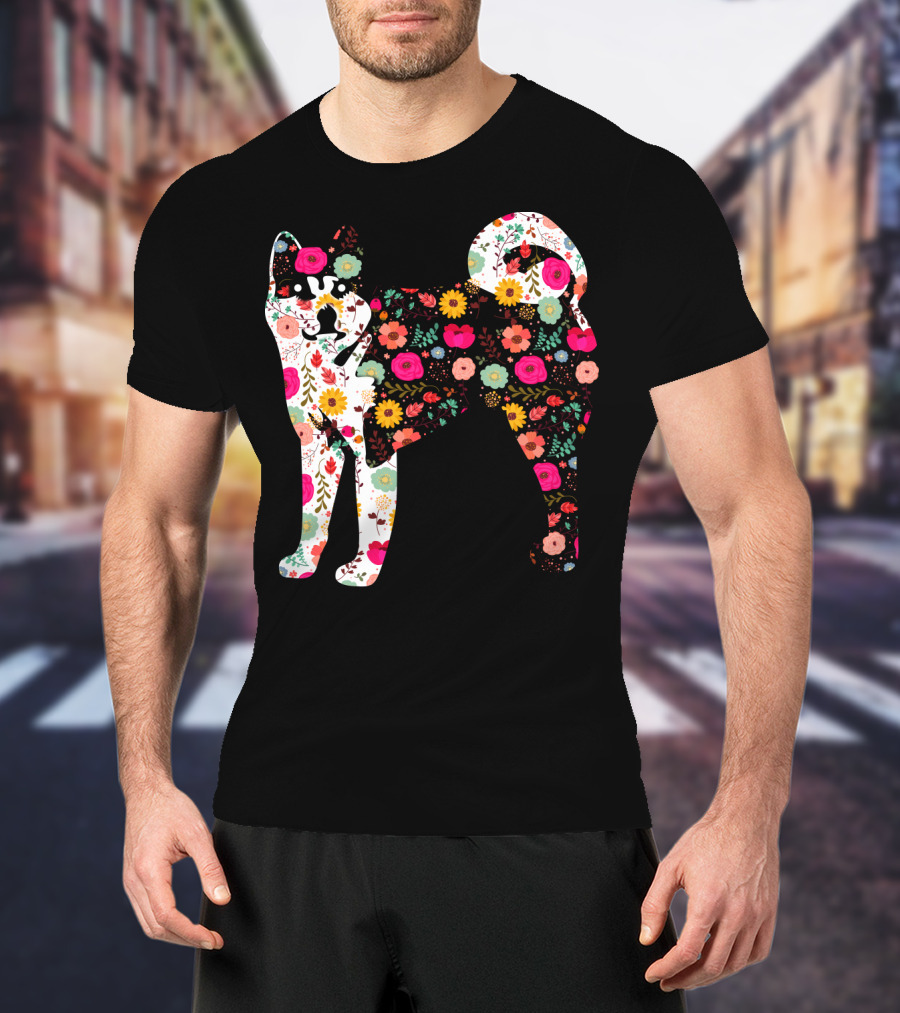 Akita Floral Patterned Body T-Shirt