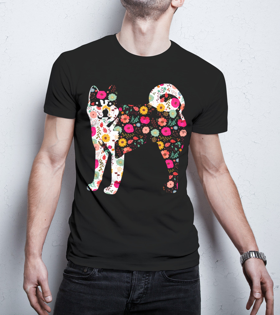 Akita Floral Patterned Body T-Shirt