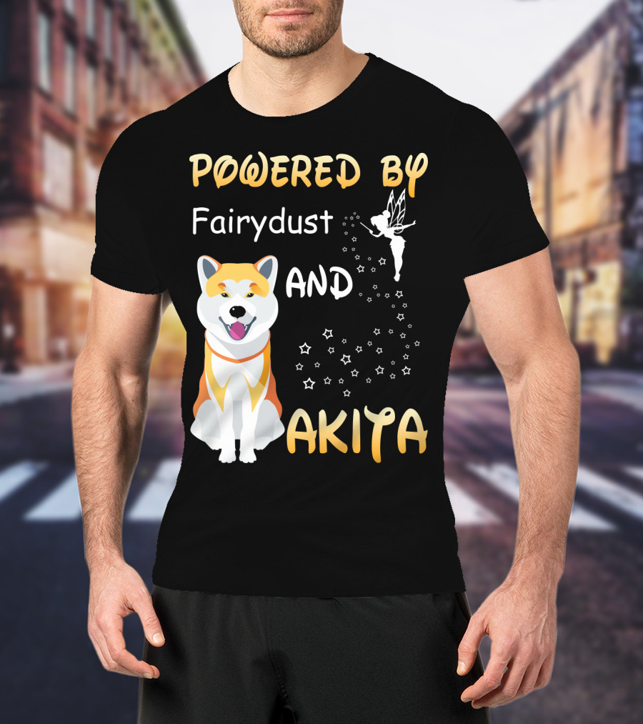Powered By Fairydust And Akita T-Shirt
