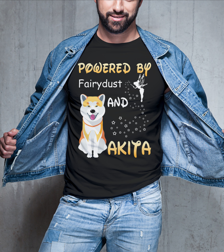 Powered By Fairydust And Akita T-Shirt