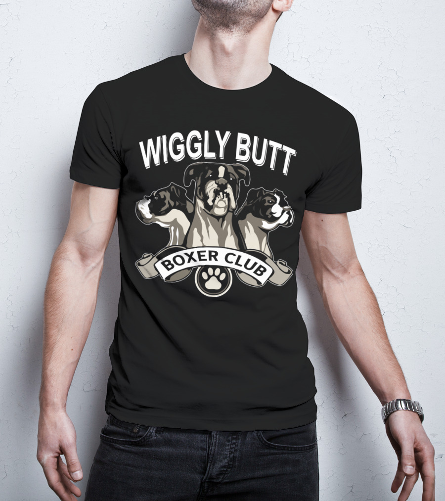Wiggly Butt Boxer Club Paw Trio T-Shirt