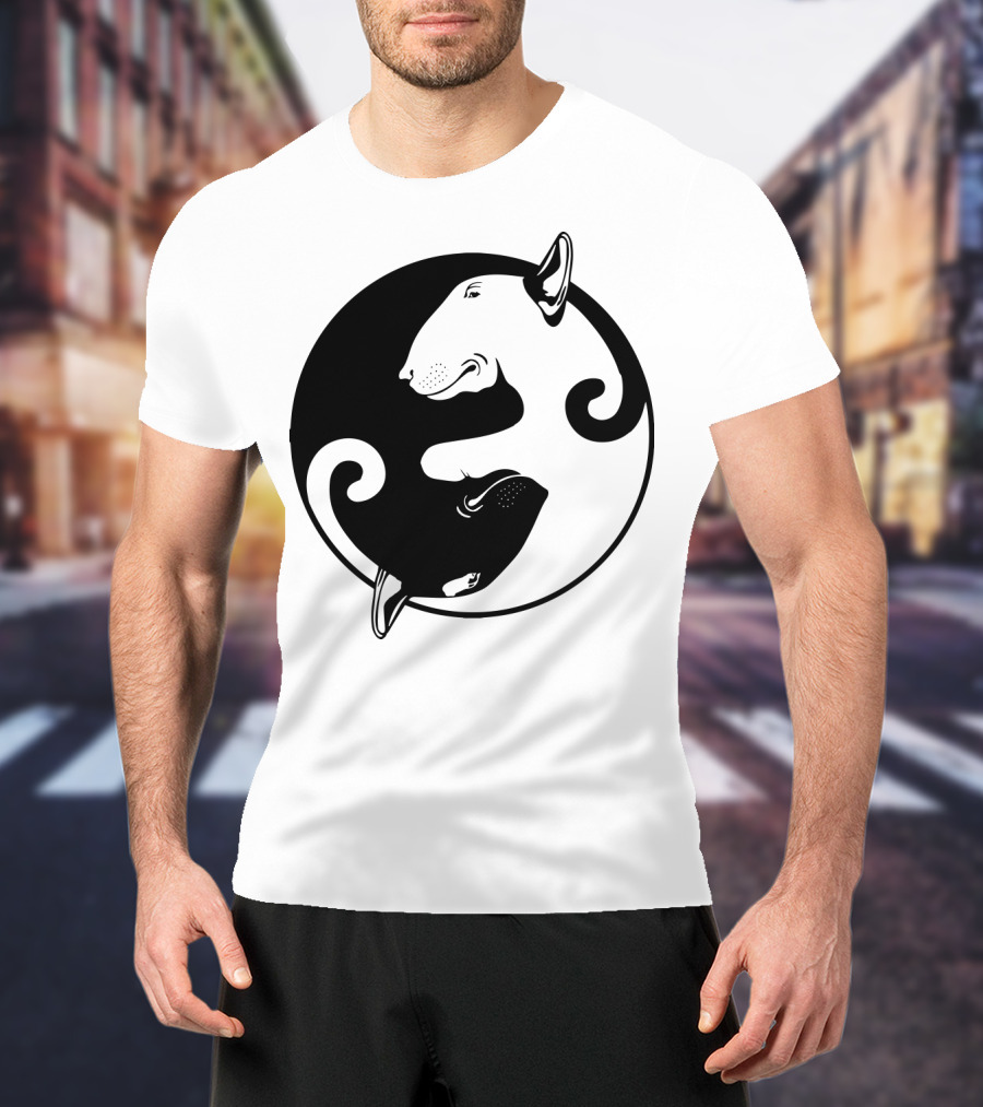 Yin Yang Bullterrier T-Shirt